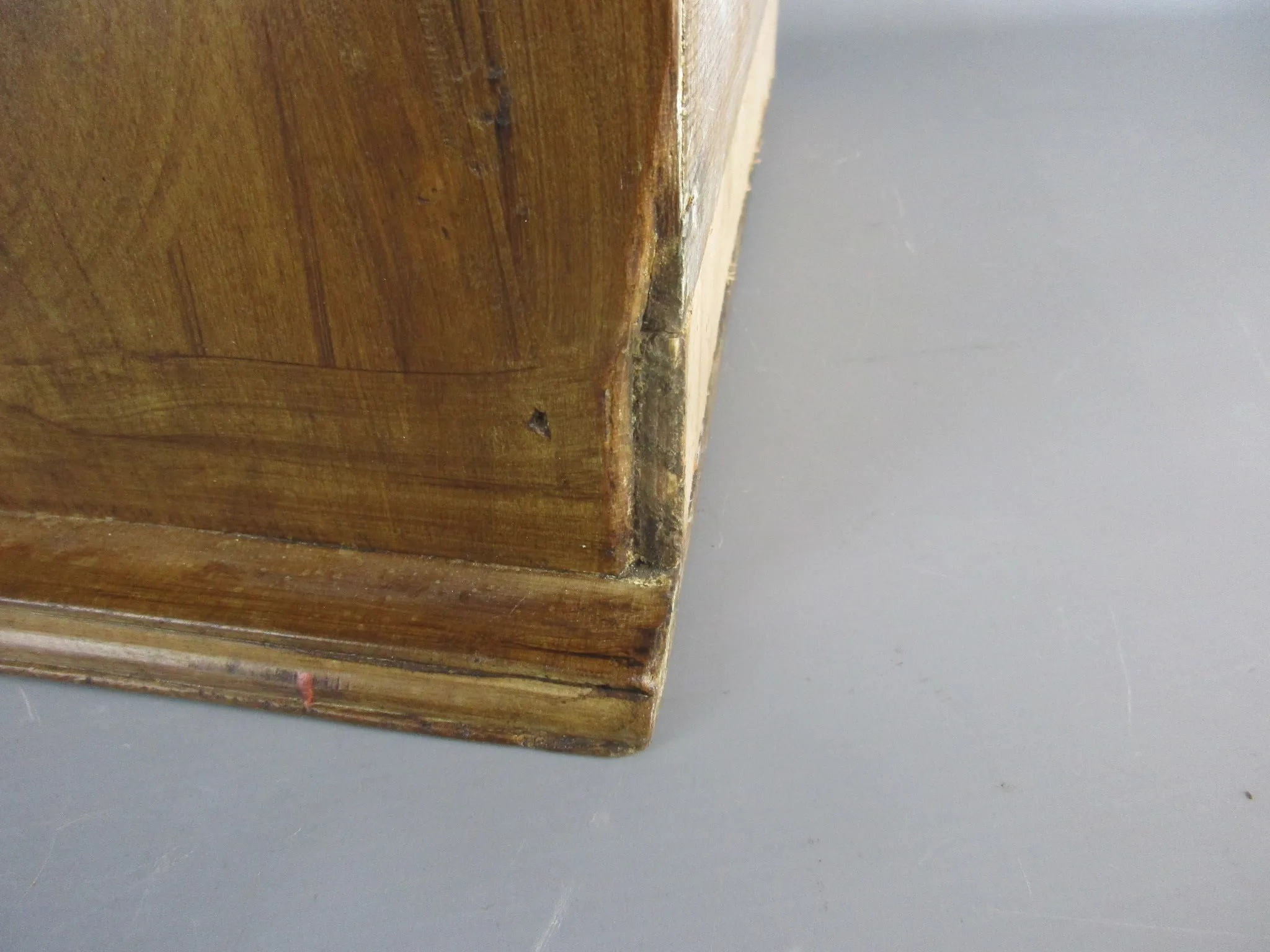 Wooden Hand Made Table Top Chest Of Drawers Antique Circa 19th Century