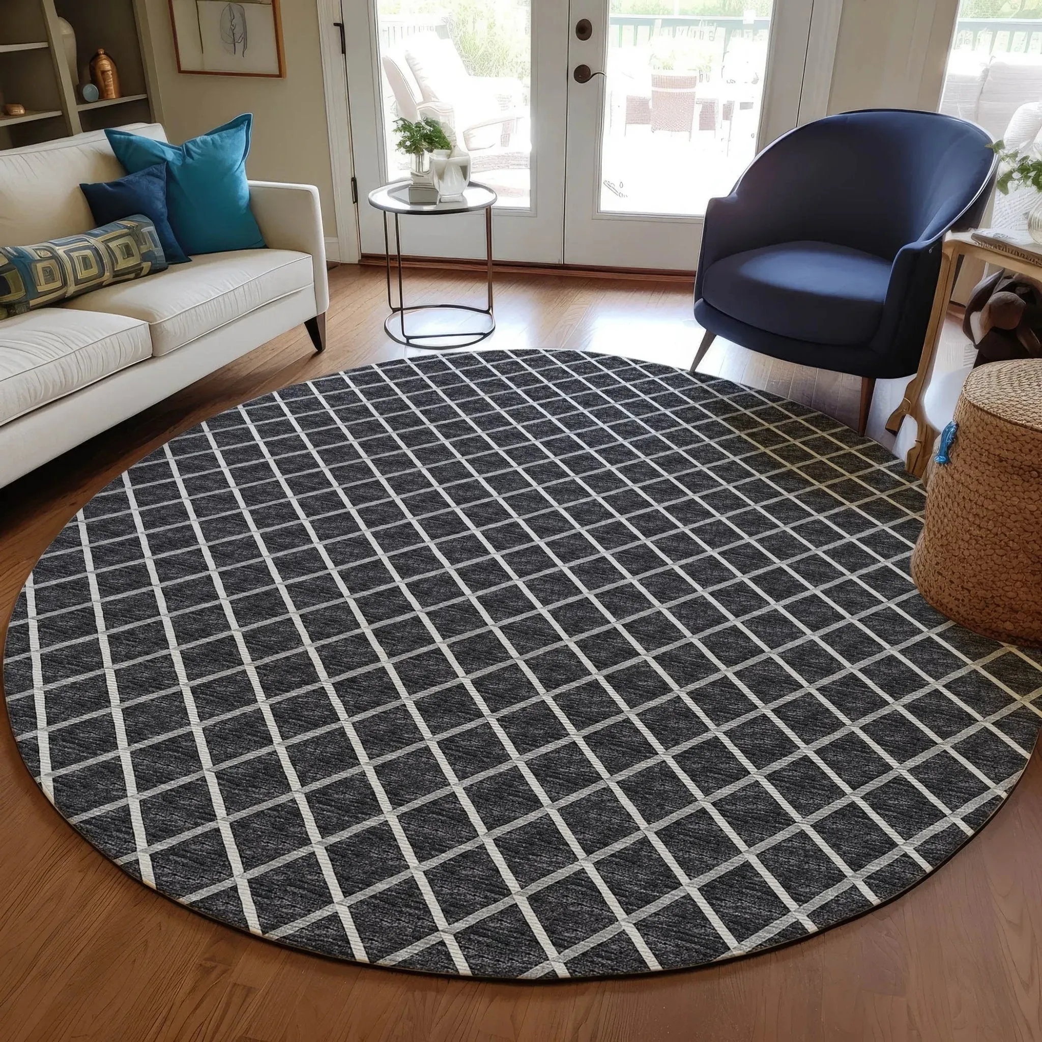 York YO1 Black Rug