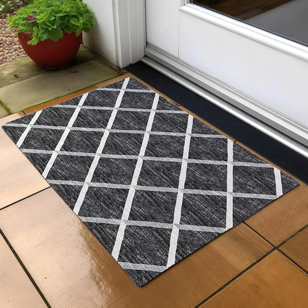 York YO1 Black Rug