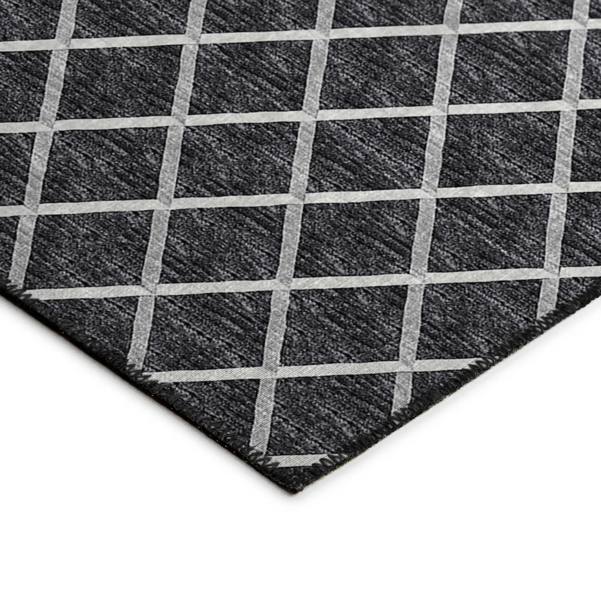 York YO1 Black Rug